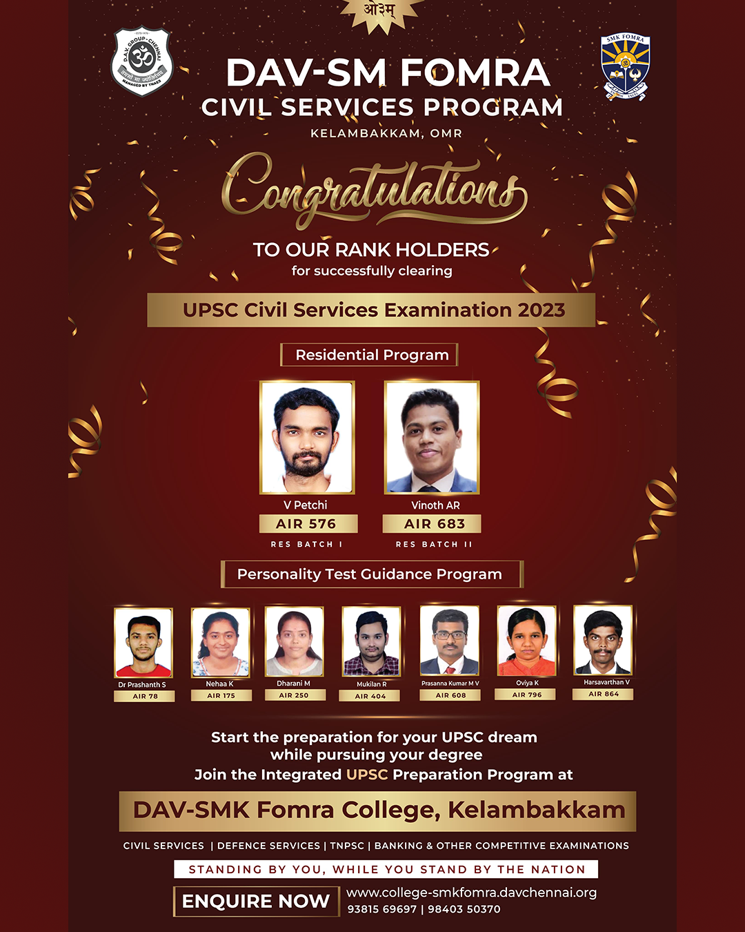 DAV-SMK_Fomra_College_poster